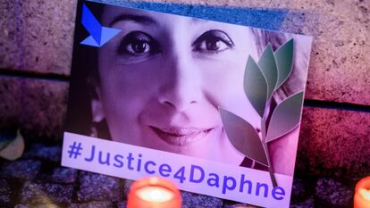Homenaje a la periodista maltesa asesinada en 2017  Daphne Caruana Galizia, una de las inspiradoras de la ley europea para proteger a periodistas y defensores de derechos humanos de demandas civiles abusivas