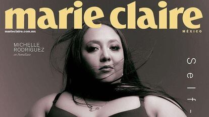 La portada de la última edición de la revista 'Marie Claire México', con una fotografía de la actriz Michelle Rodríguez.