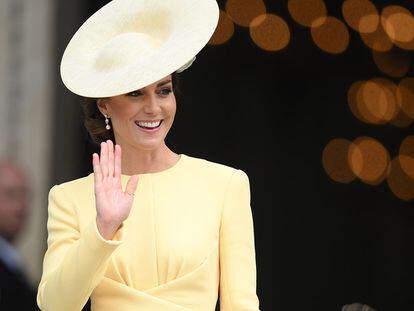 Kate Middleton, durante una de las celebraciones del Jubileo.