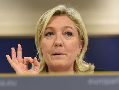Marine Le Pen, l&iacute;der del Frente Nacional.