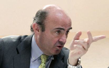 El ministro de Econom&iacute;a y Competitividad, Luis de Guindos
