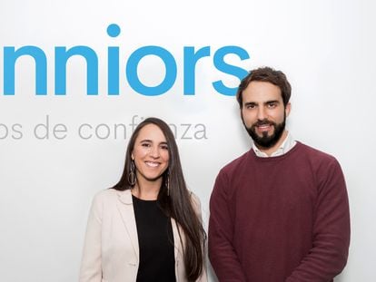 Claudia Gómez y Diego Abad, fundadores de Senniors.