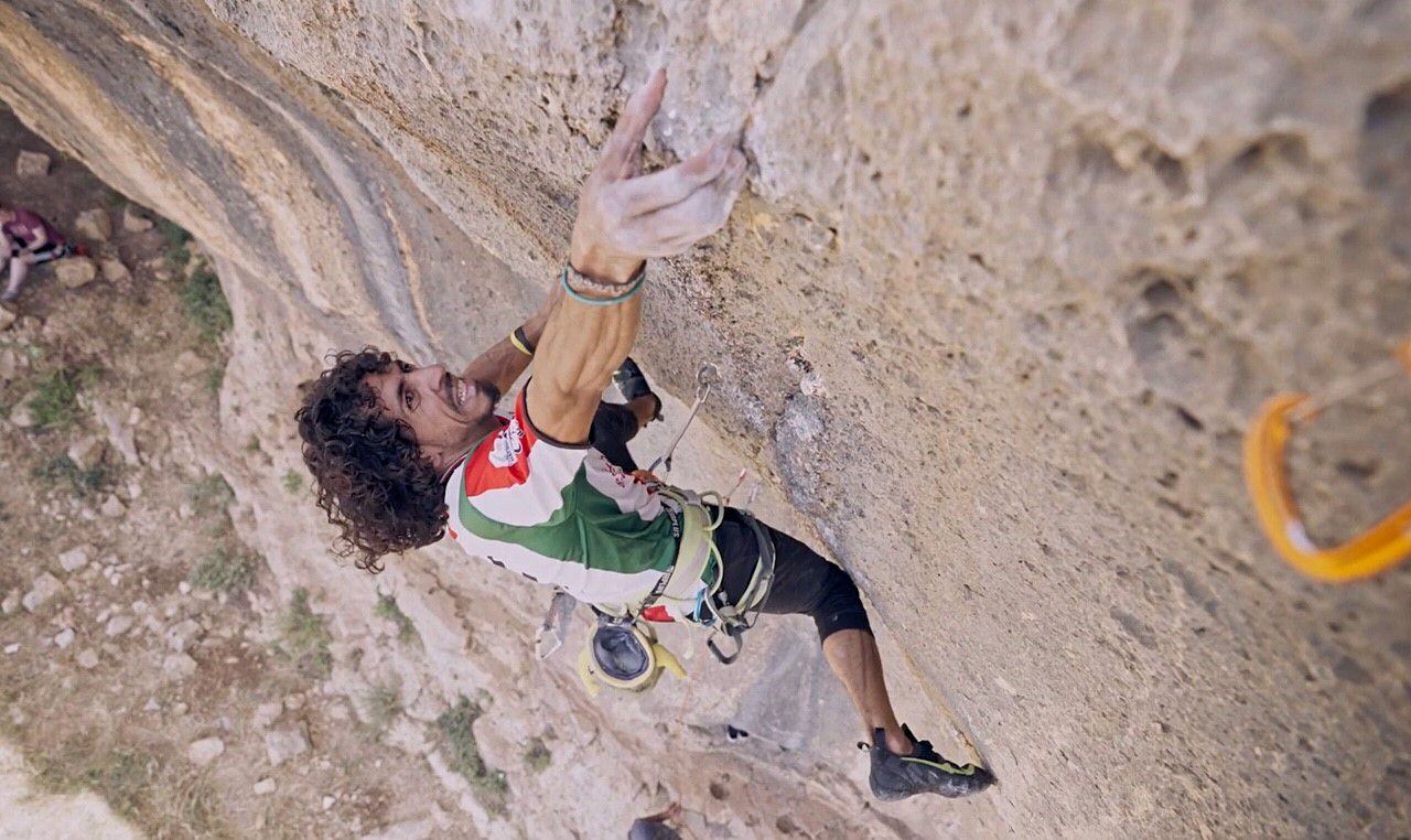El escalador Palestino Urwah Askar.