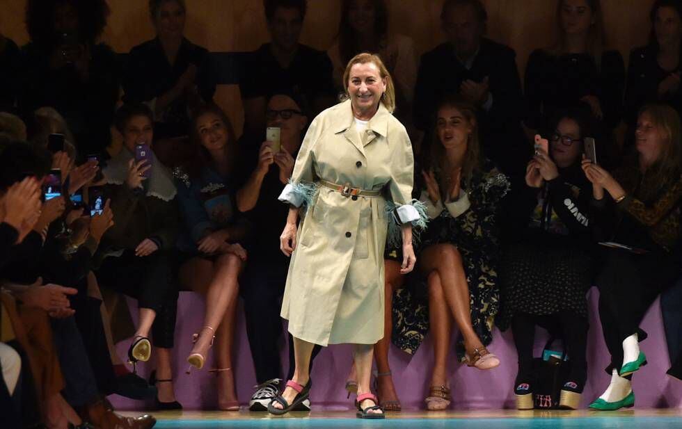 Miuccia Prada en la última Semana de la Moda de París.