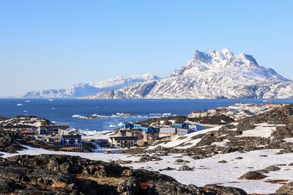 Vista de la ciudad de Nuuk, capital de Groenlandia.
