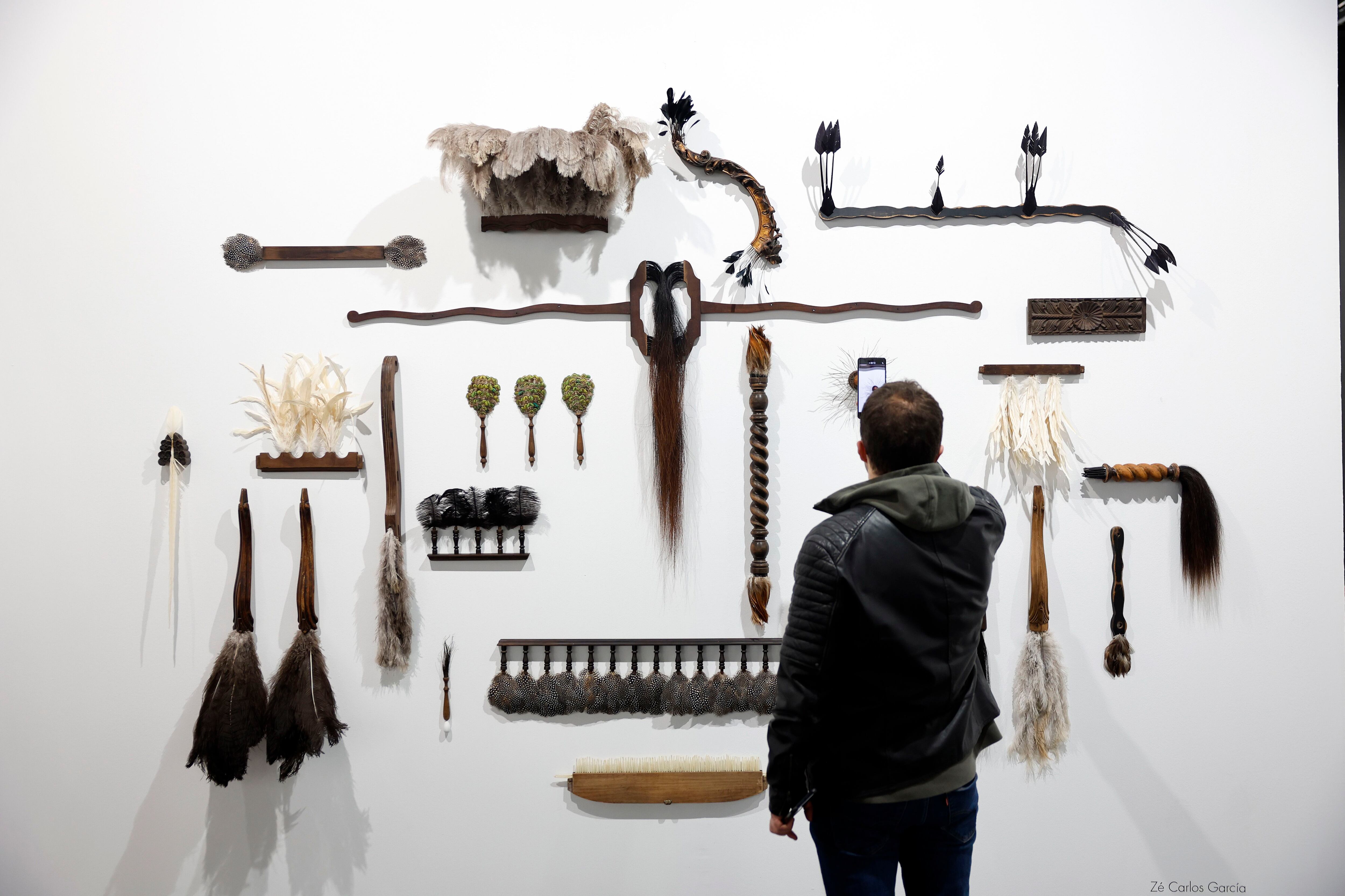 Una obra de Zé Carlos García en el 'stand' de la galería argentina Pasto, este miércoles en la feria Arco, en Madrid.