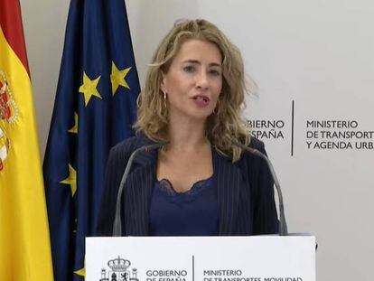 La ministra de Transportes, Raquel Sánchez.