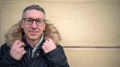El escritor Pablo Andrés Escapa posa en Madrid el pasado 20 de diciembre.