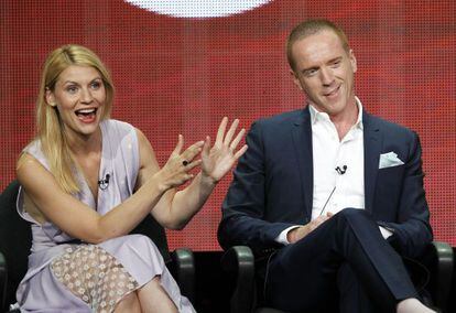 Los protagonistas de 'Homeland', Claire Danes y Damian Lewis.