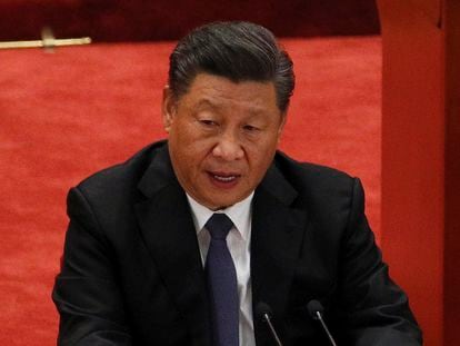 El presidente Xi Jinping pronuncia un discurso sobre Corea del Norte en Pekín el pasado mes de octubre.