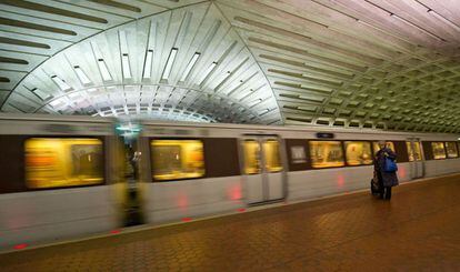 Una imagen de archivo de una estación de metro de Washington