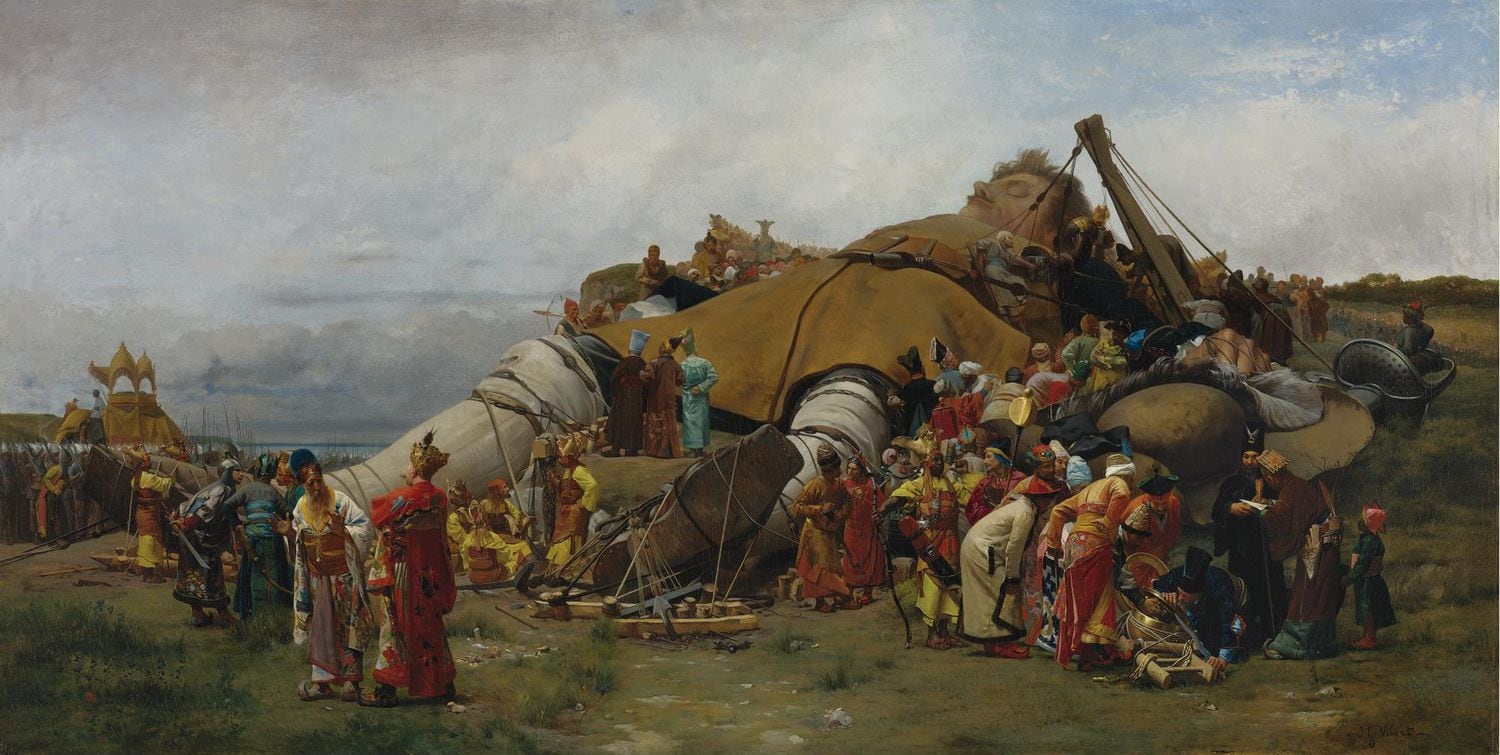 'Gulliver y los liliputienses', Jehan-Georges Vibert