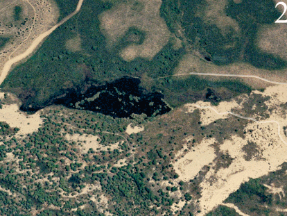 Evolución de la Laguna del Taraje de Doñana.