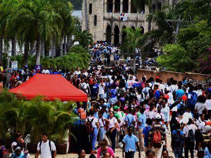 Visitantes de la Feria del Libro de Santo Domingo de 2019.