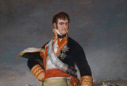 Fernando VII, retratado por Goya.&nbsp;