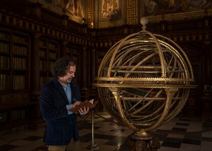 Maqueda, en la biblioteca del Real Monasterio de El Escorial.