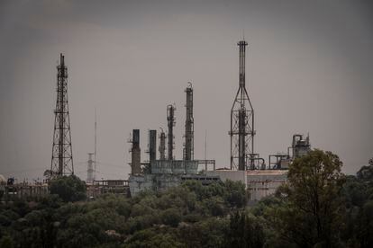 Instalaciones de la refinería, en Tula.
