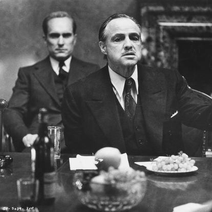 Marlon Brando, como Vito Corleone en la película 'El Padrino' (1972), de Francis Ford Coppola.