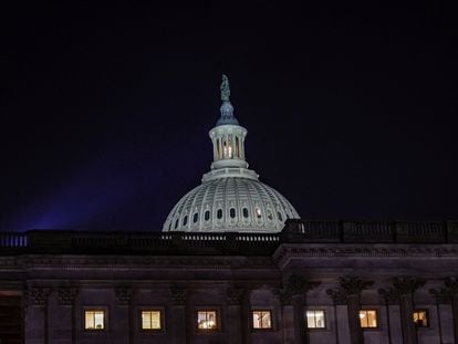 La cúpula del Capitolio, sede del Congreso de Estados Unidos en Washington.
