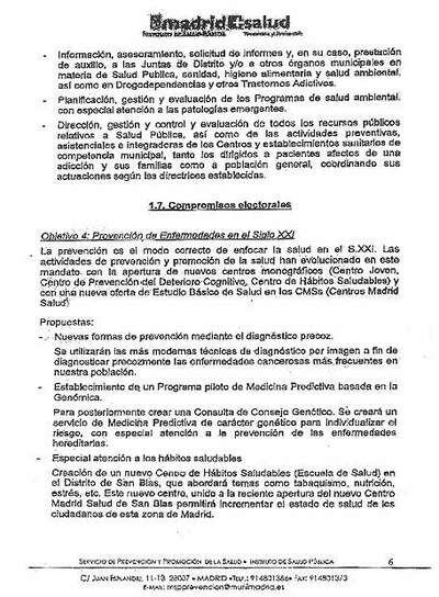 Página seis del documento Curso preparatorio de técnico auxiliar sanitario, incluido en unas oposiciones municipales.