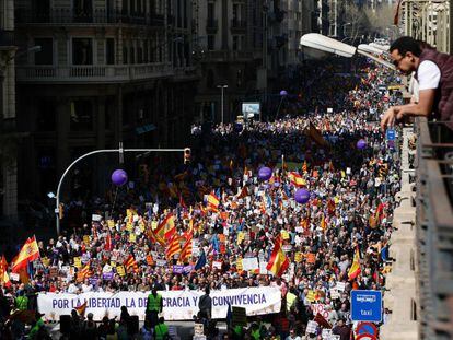 La manifestaci&oacute; de Societat Civil Catalana.