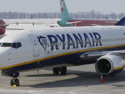 Avión de la compañía low cost Ryanair 