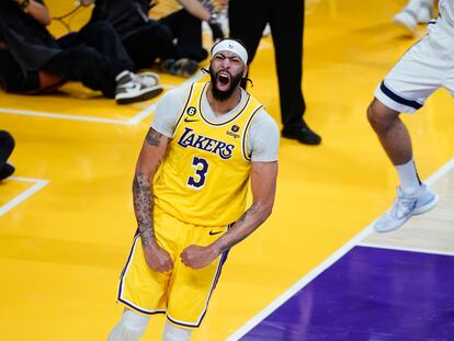 Anthony Davis, durante un momento del partido de este viernes.