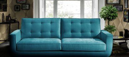 El sofá Sterling Cooper Retro está disponible en la plataforma PortobelloStreet a un precio desde 1.016