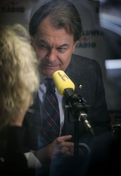 Artur Mas, es entrevistado en Catalunya Radio.