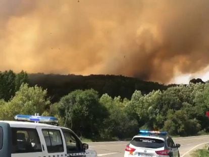 Un incendio acecha el Parque Regional de Gredos