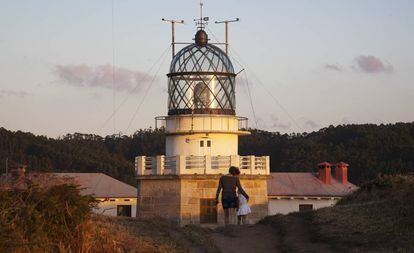 Linterna del faro de Estaca de Bares (A Coruña), también perceptible por los aviones.