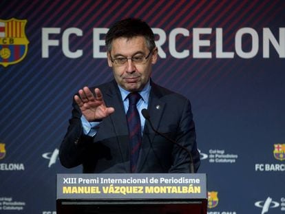 El president del FC Barcelona, Josep Maria Bartomeu, en una imatge d'arxiu.