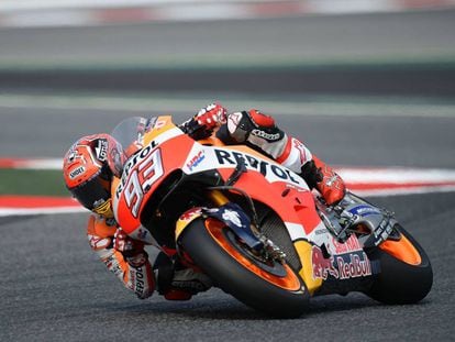 Marc Márquez, en Montmeló.