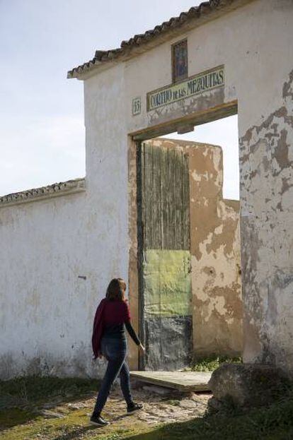 Entrada del cortijo 'Las Mezquitas', que se levantó en el siglo XVI aprovechando la obra de los Omeya.