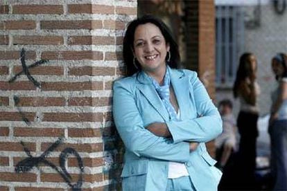 Pilar Heredia, en las cercanías de su casa de Getafe.