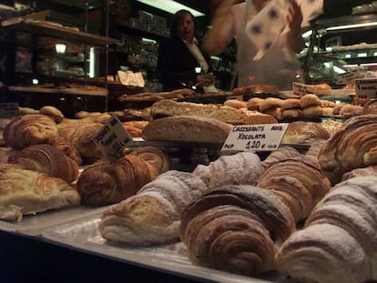 Dulces en una pastelería de Barcelona.