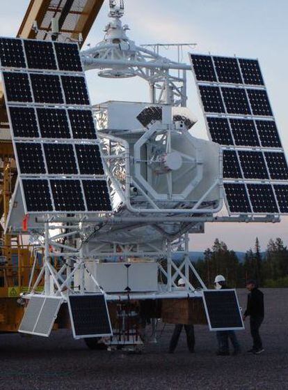 El telescopio Sunrise, de 1 metro de abertura, volará a 40 kilómetros de altura.