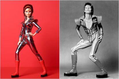 La última barbie recrea al personaje álter ego de David Bowie: Ziggy Stardust.