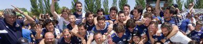 El VRAC Quesos Entrepinares celebra su cuarto título de la temporada.