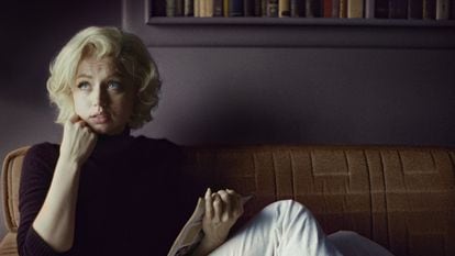 Ana de Armas, como Marilyn Monroe en 'Blonde'.