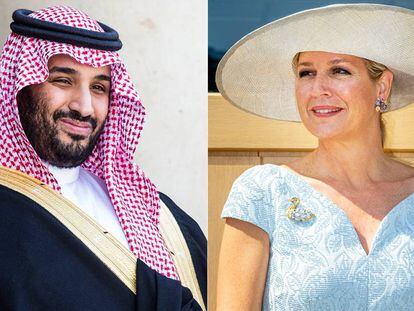 Mohamed Bin Salmán y Máxima de Holanda.