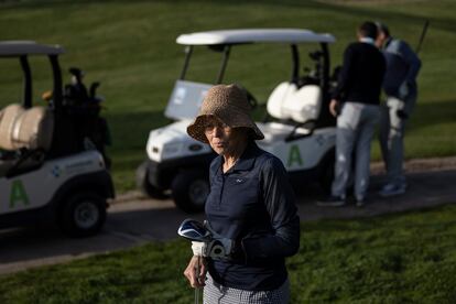 Claire Thirion, during the charity golf tournament.