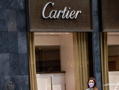 Local de la firma Cartier en el distrito central de negocios de Hong Kong.