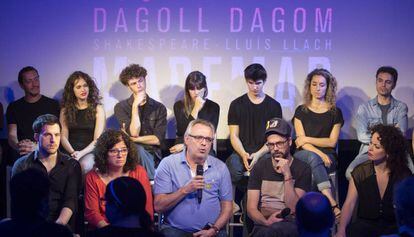 Presentación ayer del musical 'Maremar' de Dagoll Dagom, con el equipo creativo y los actores.