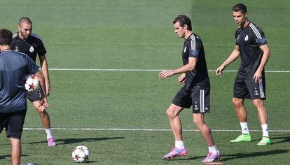 Bale con Ronaldo en Valdebebas