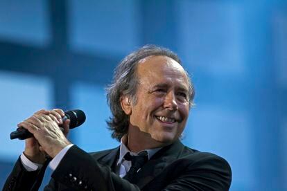 Joan Manuel Serrat, en una presentación en Buenos Aires, 2012.
