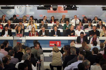 Los miembros del Comité Federal del PSOE, durante la reunión celebrada el pasado 14 de enero.