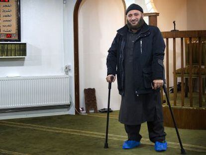Osama el Saadi, imam de la mezquita salafista de Grimhojvej, en el centro de rehabilitación de yihadistas de Aarhus, Dinamarca.