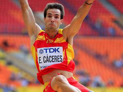 Eusebio C&aacute;ceres, durante la sesi&oacute;n de clasificaci&oacute;n.