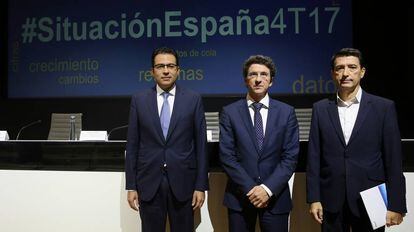 De izquierda a derecha, Rafael Doménech, Jorge Sicilia y Miguel Cardoso.